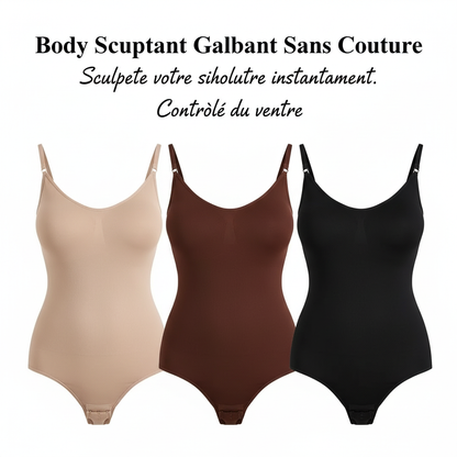 1 Piece Solid Seamless Shaping Shapewear Bodysuit, Tummy Control Butt Lifting Slimmer Body Shaper, Women's Underwear & Shapewear