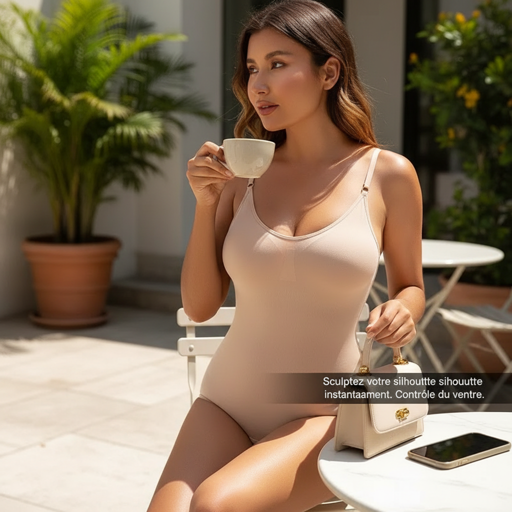 1 Piece Solid Seamless Shaping Shapewear Bodysuit, Tummy Control Butt Lifting Slimmer Body Shaper, Women's Underwear & Shapewear